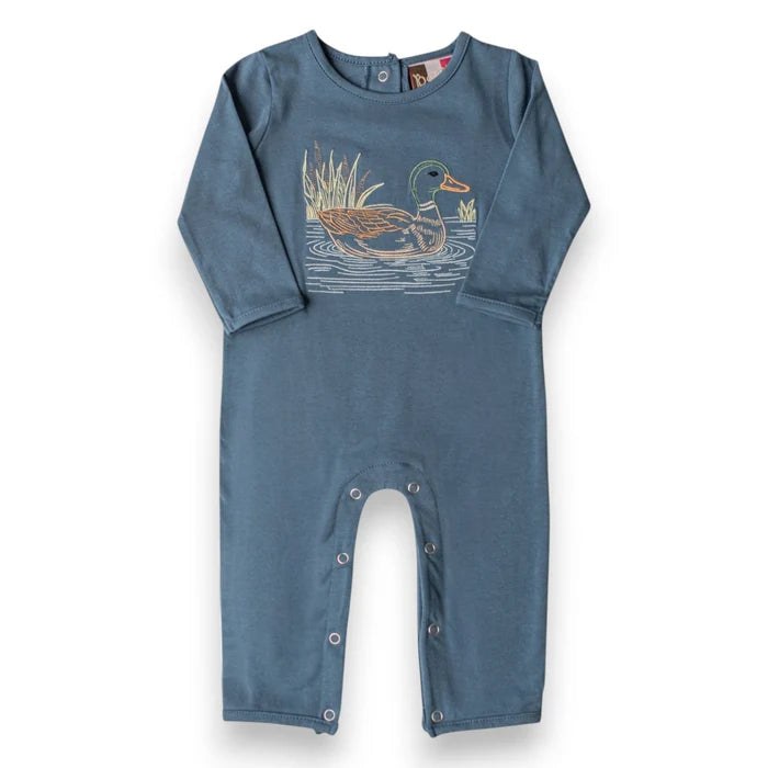 Mallard Duck Embroidery Romper