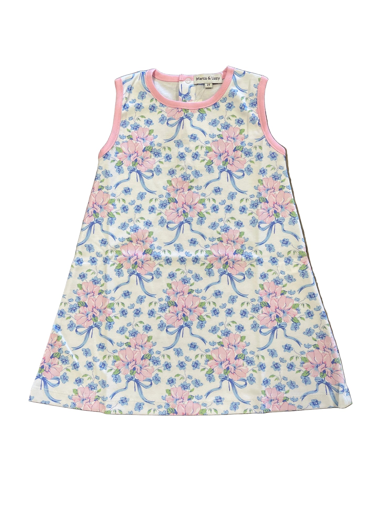 Blue Spring A Line Dress