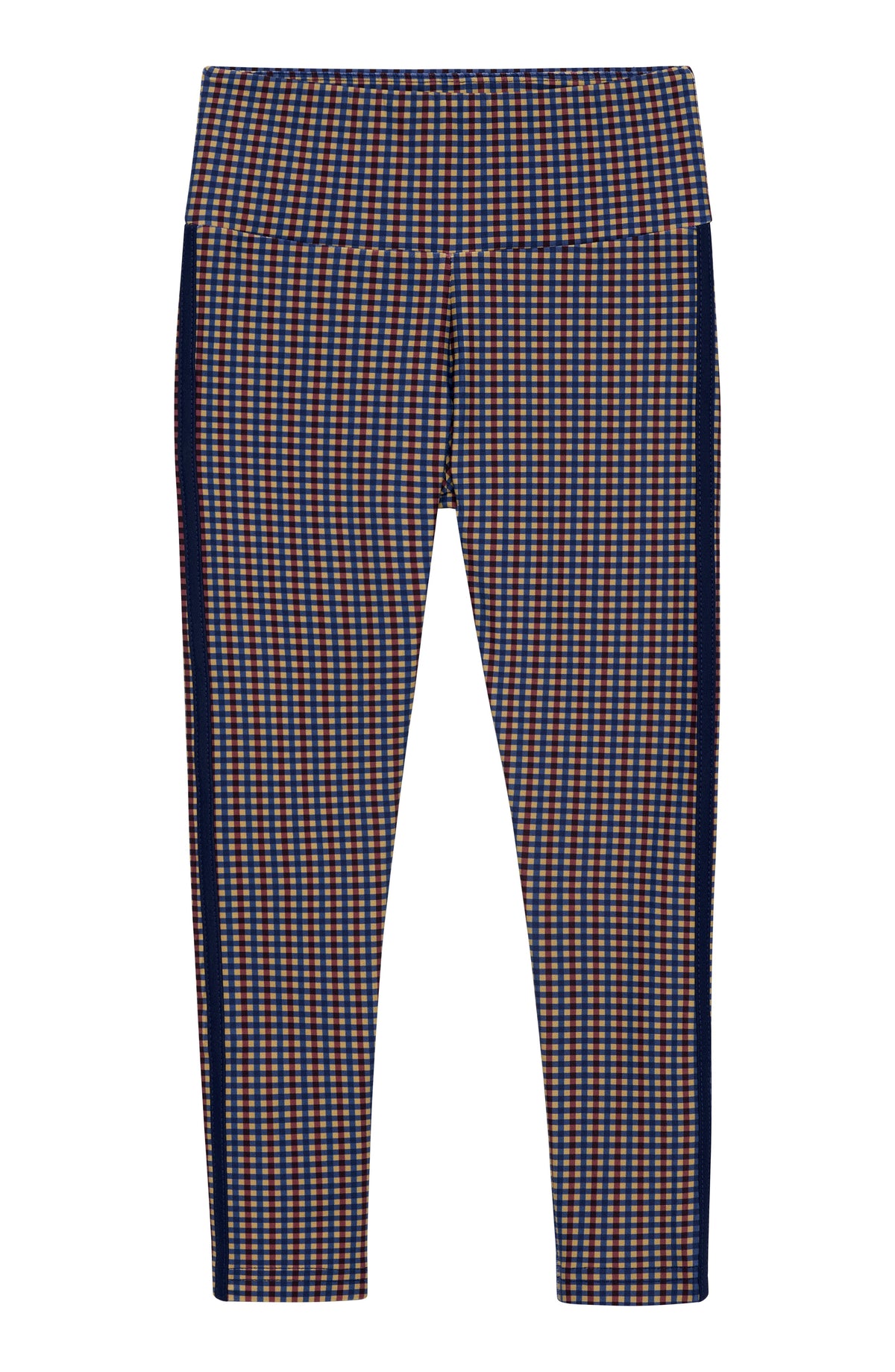 Navy/Brown Gingham Legging