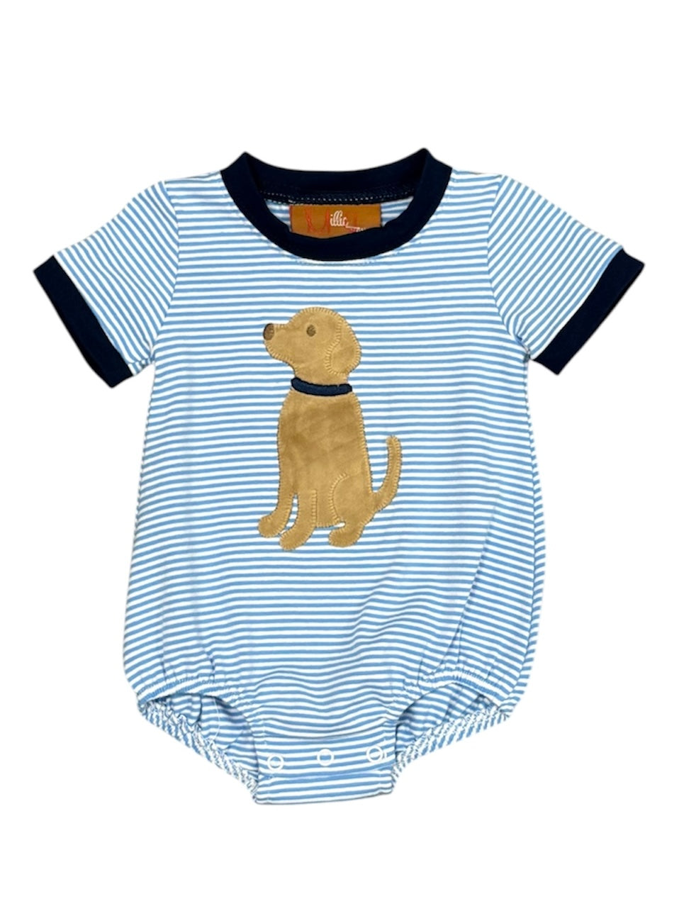 Puppy Appliqué Boys Bubble