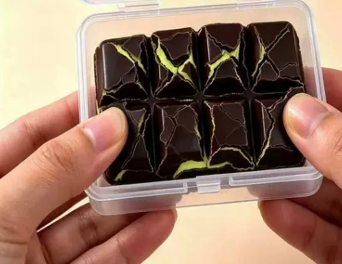 ASMR Crispy Wax-Covered Chocolate
