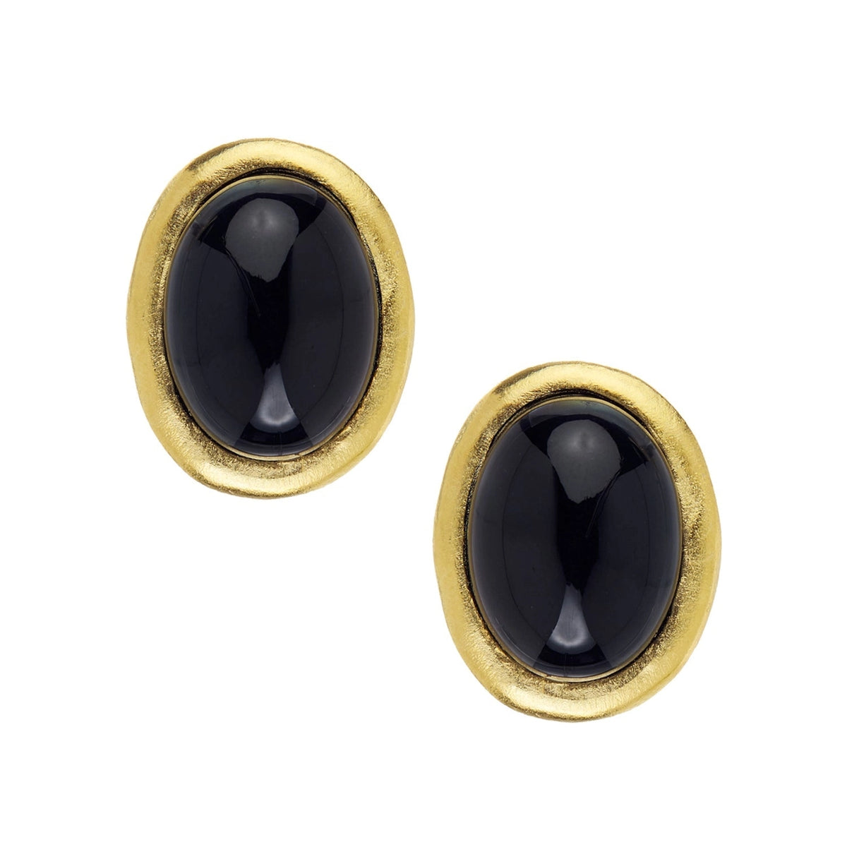 Caroline Studs in Black Onyx