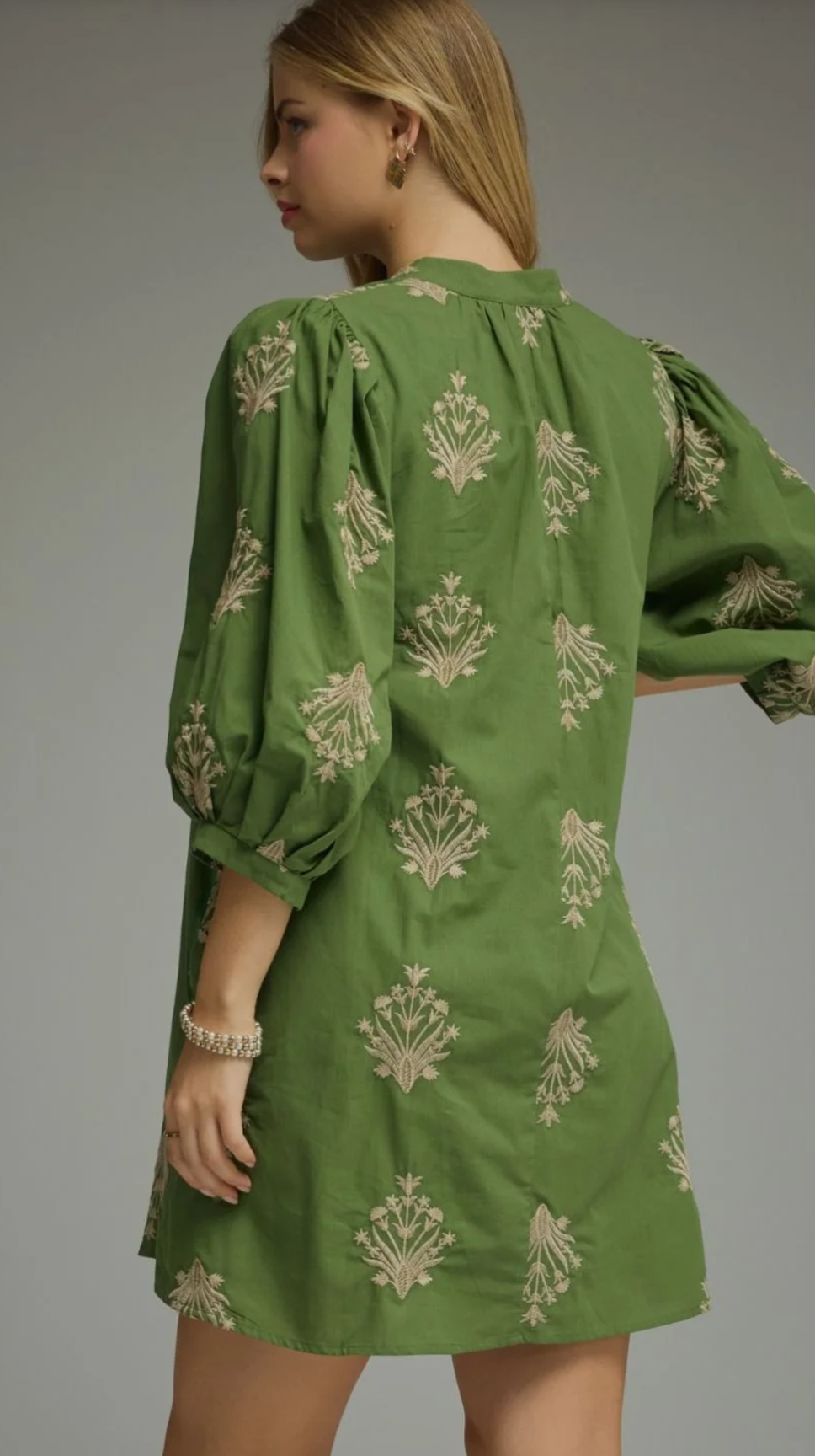 Olive 3/4 Shift Dress