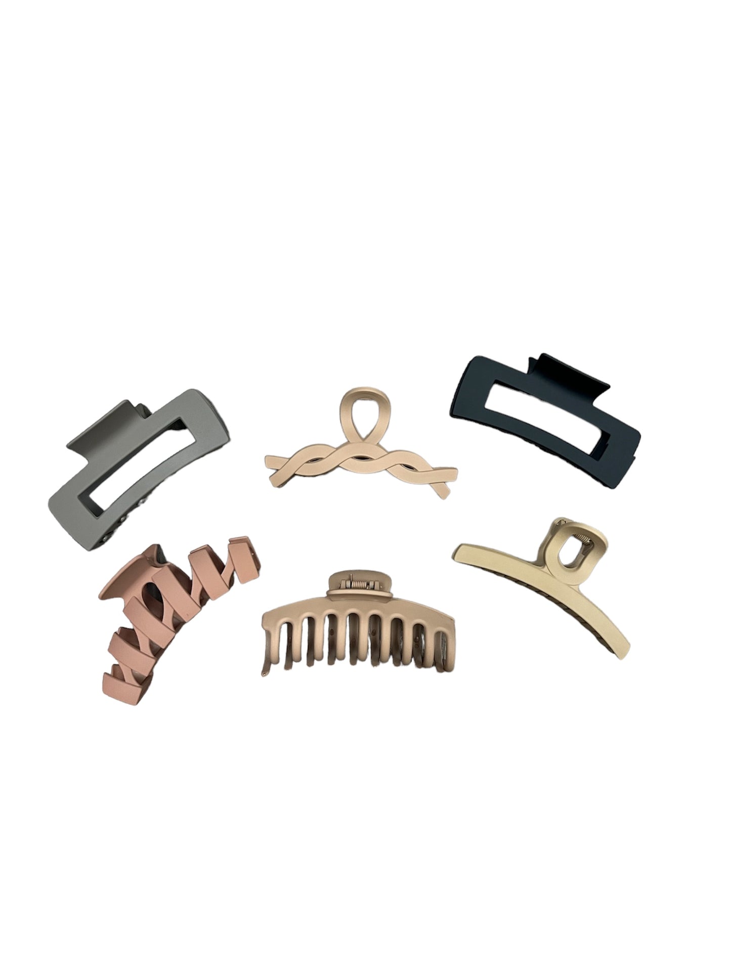 Neutral Assorted Claw Clips