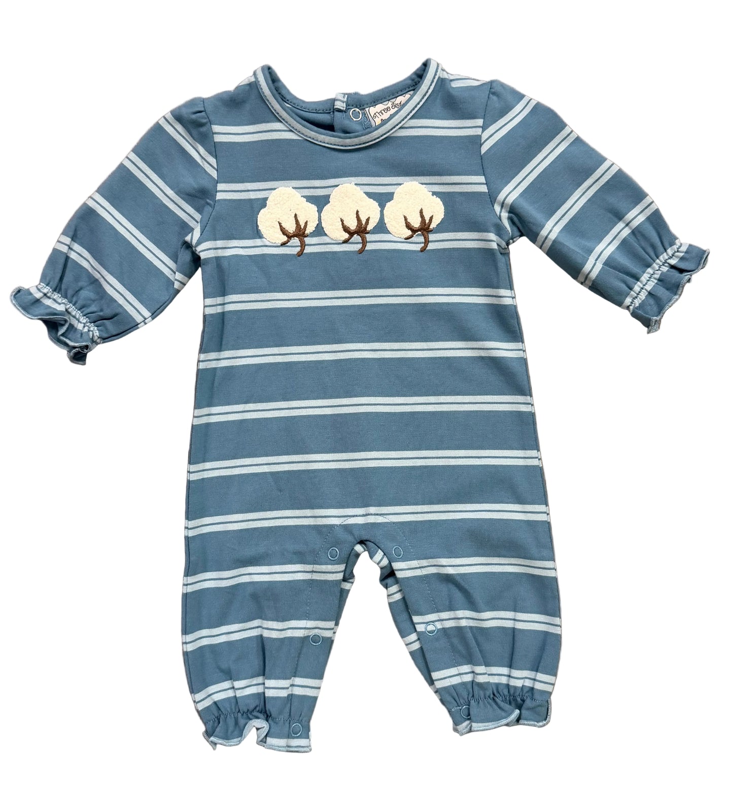 Cotton Applique Girl Romper