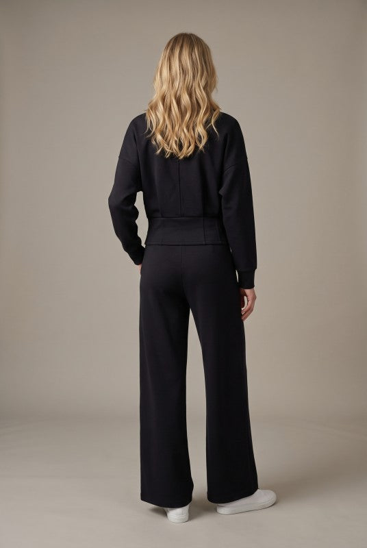 Modal Zip Jacket - Black