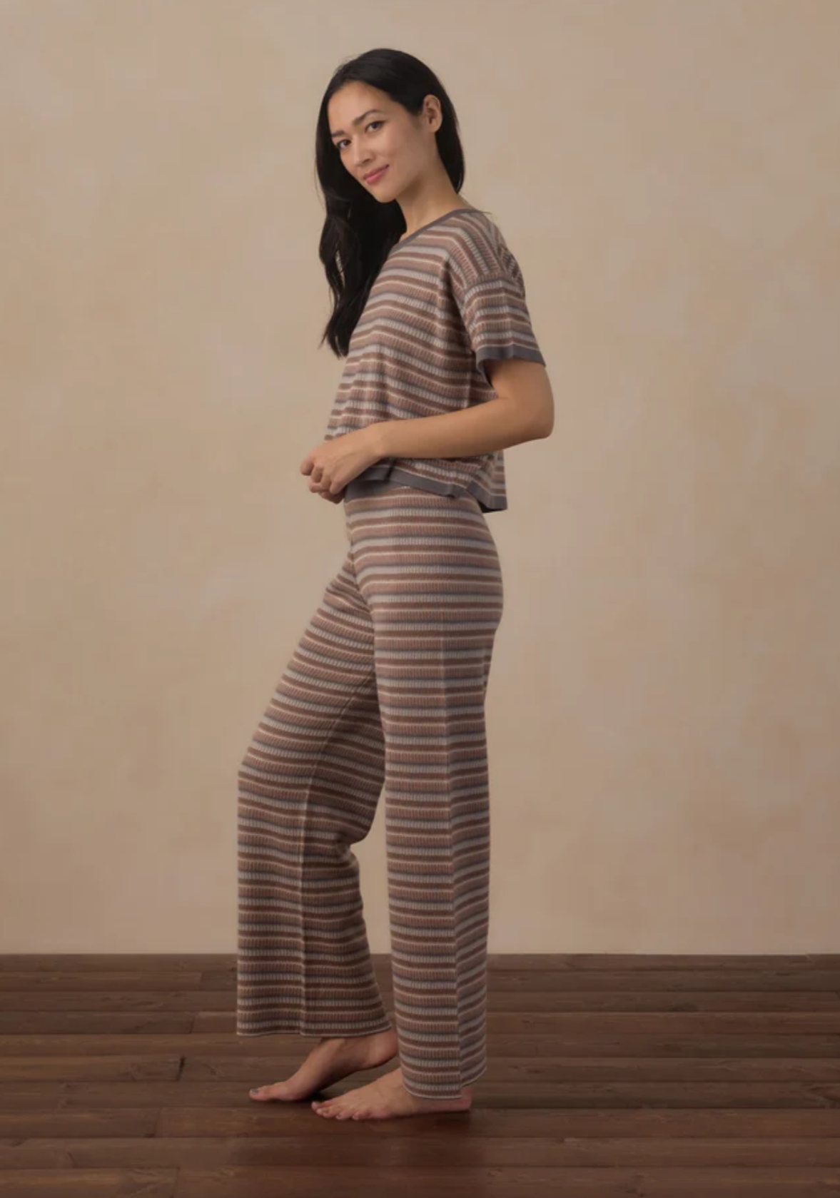 Women’s Boxy Knit Tee & Pant Set
