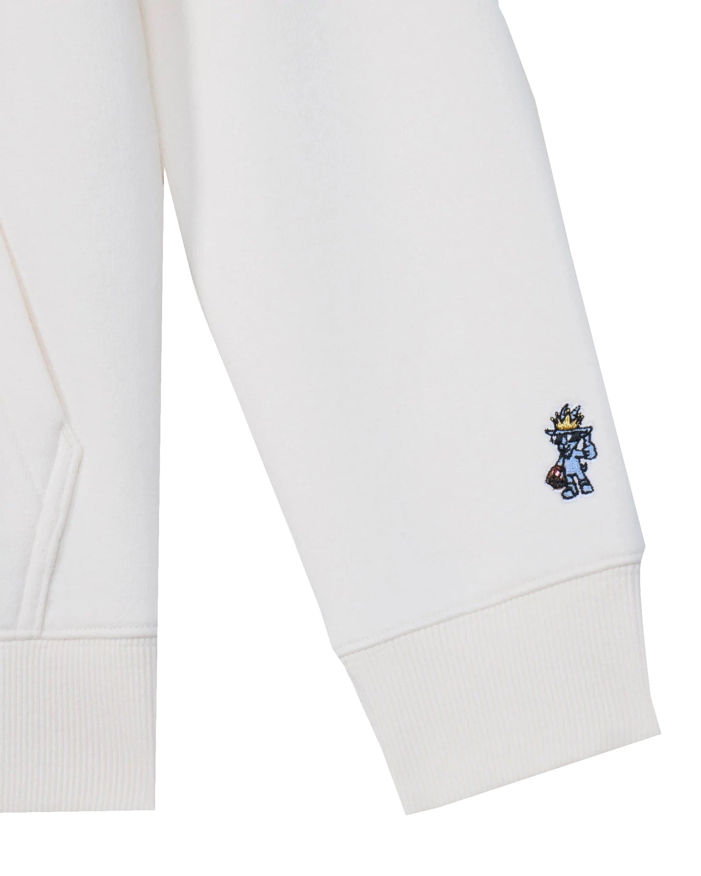 Baseball Sport Hooded Sweatshirt - Bone
