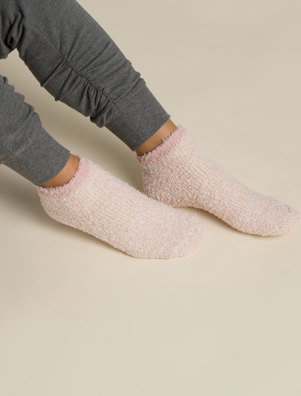 2 Pair Tennis Sock Set - Dusty Rose