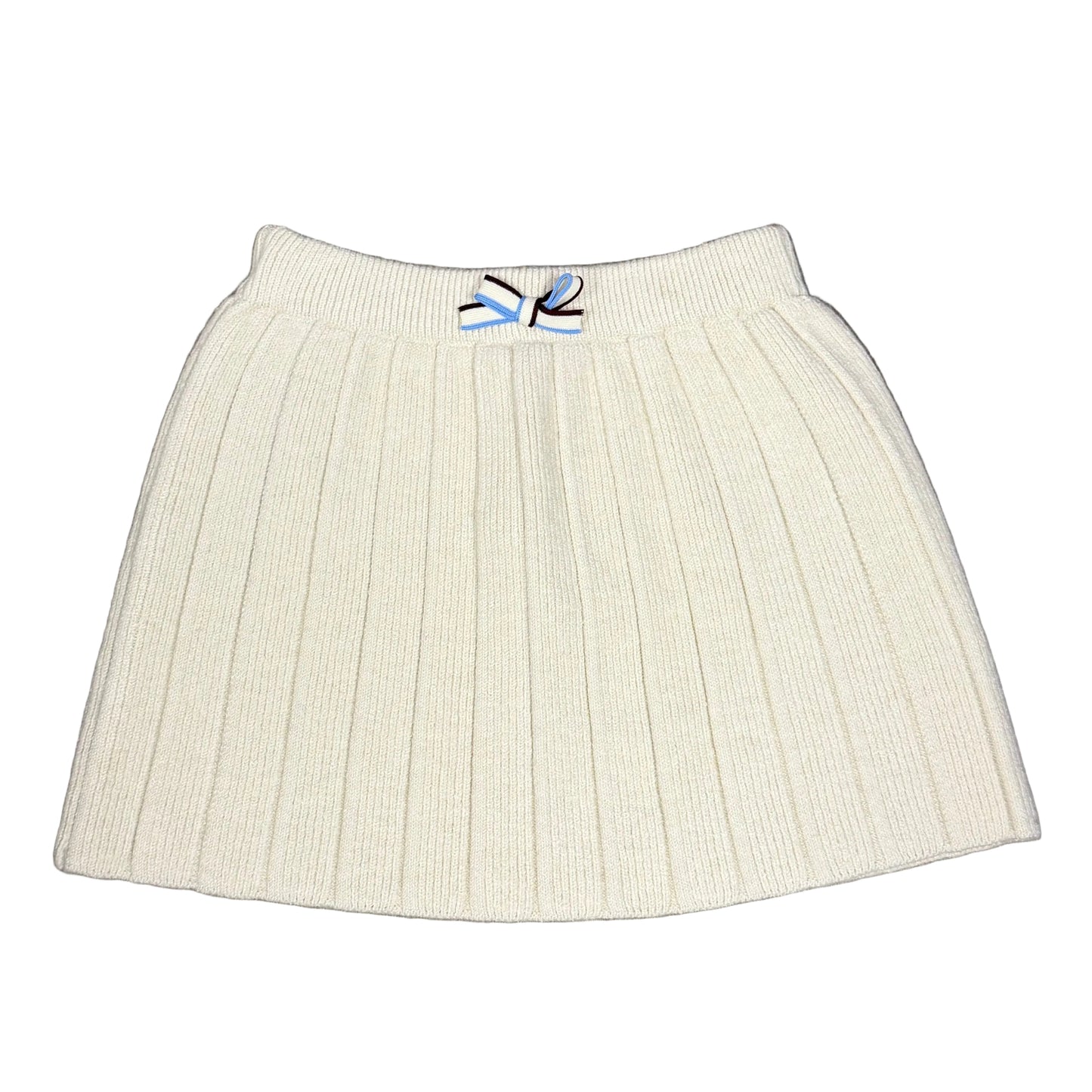 Cream Sweater & Skirt Set