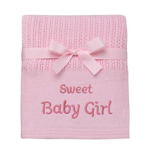 Sweet Baby Girl Knit Blanket