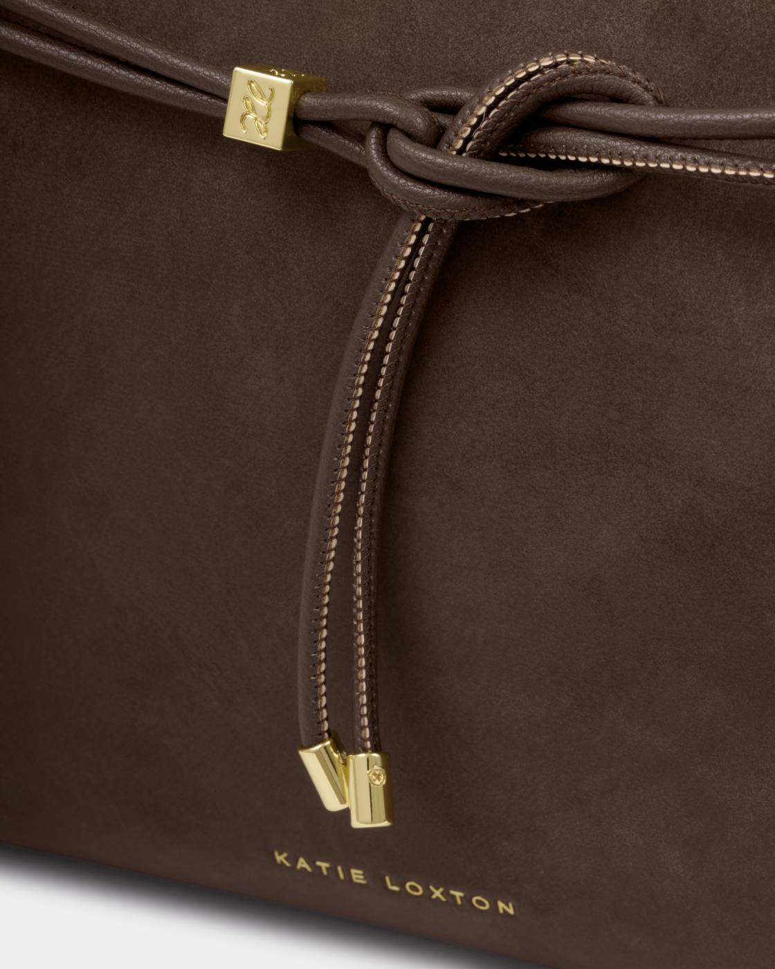 Lori Suedette Tote Bag in Bitter Chocolate