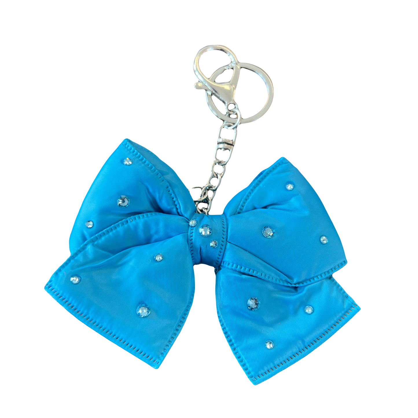 Crystallized Puffy Bow Keychain