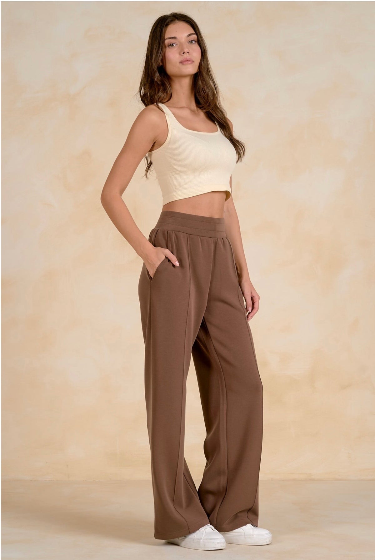 Light Brown Pull On Pant
