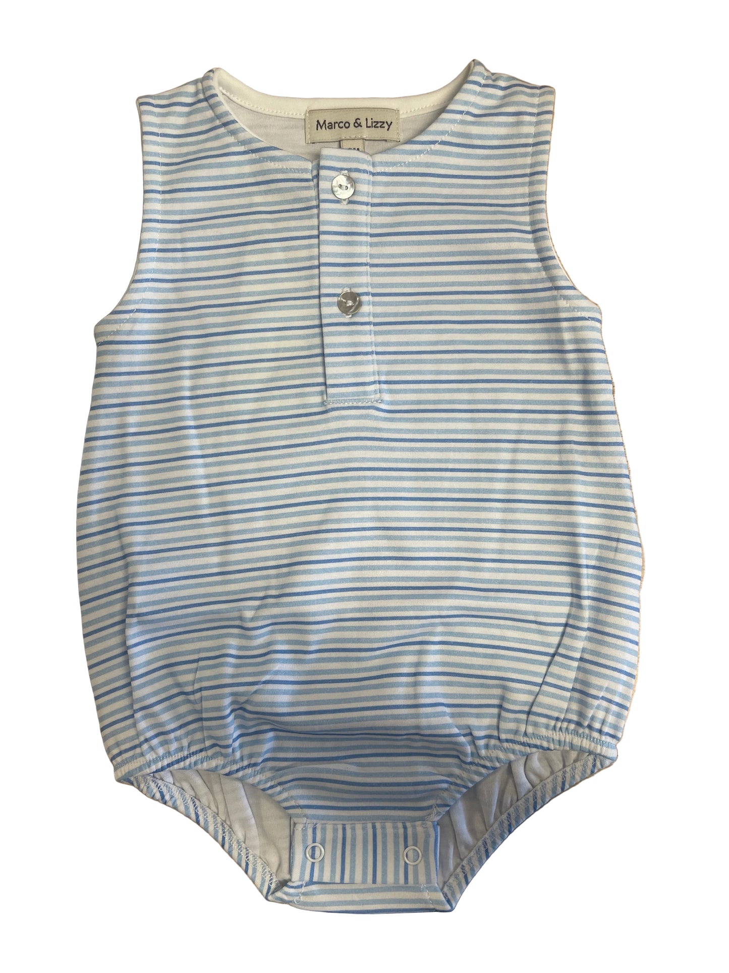 Blue Spring Boy Romper