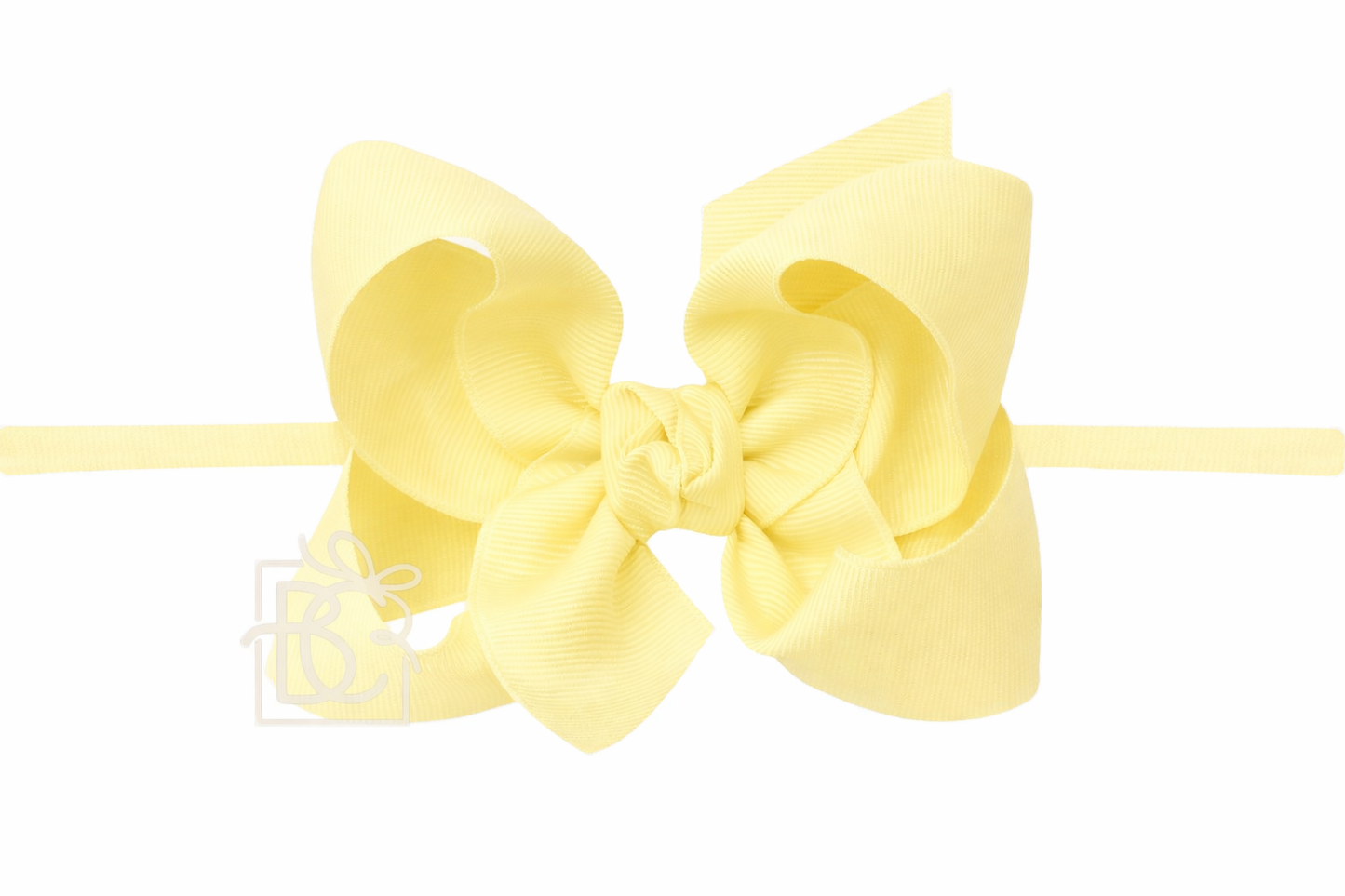 Light Yellow 4.5" Headband Bow