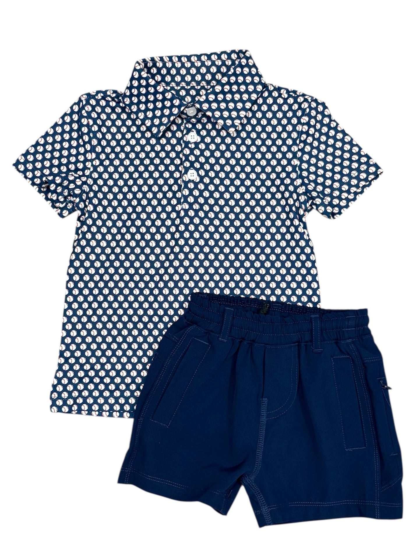 Navy FB Shorts