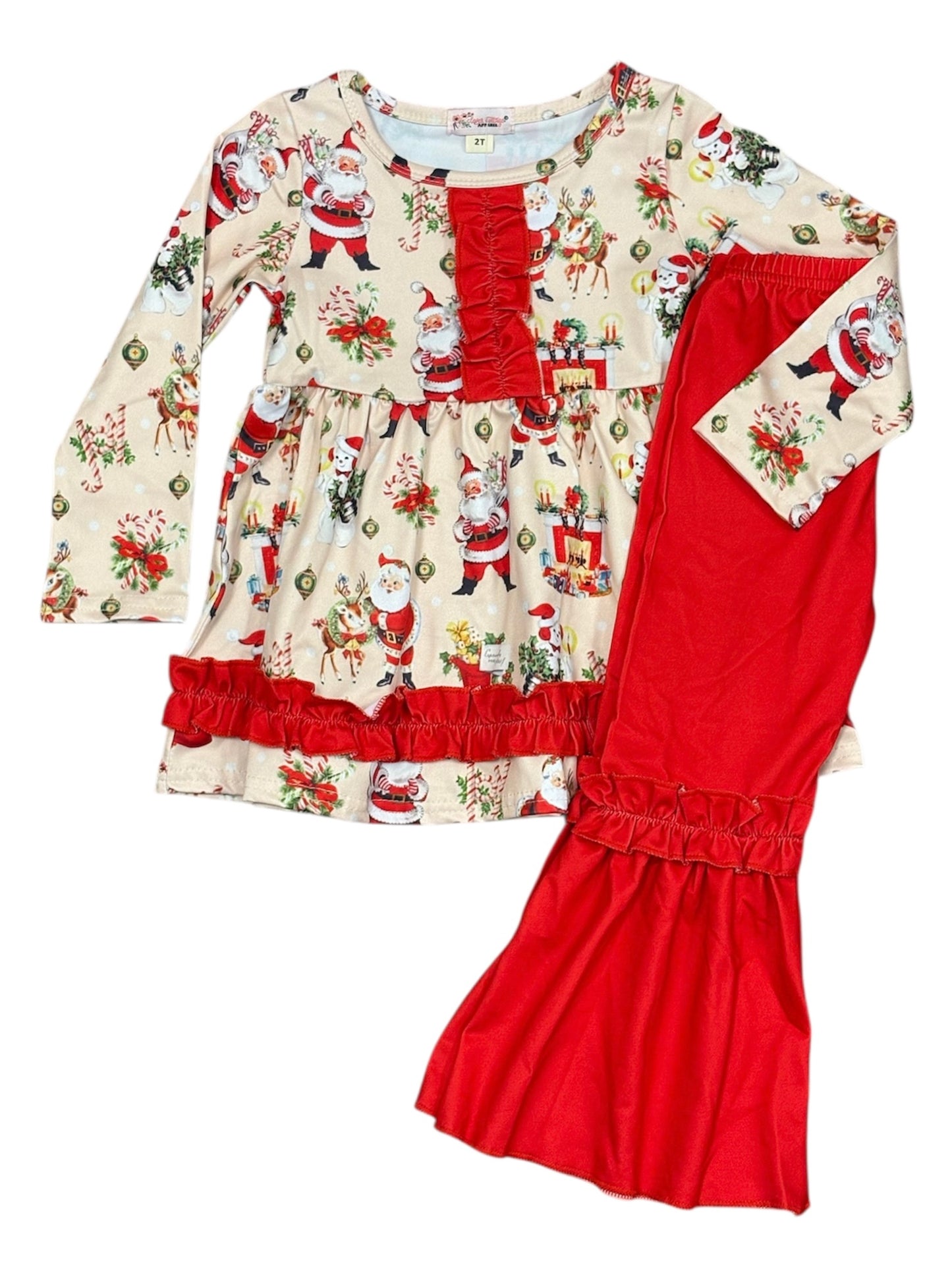 Vintage Christmas Girls Set