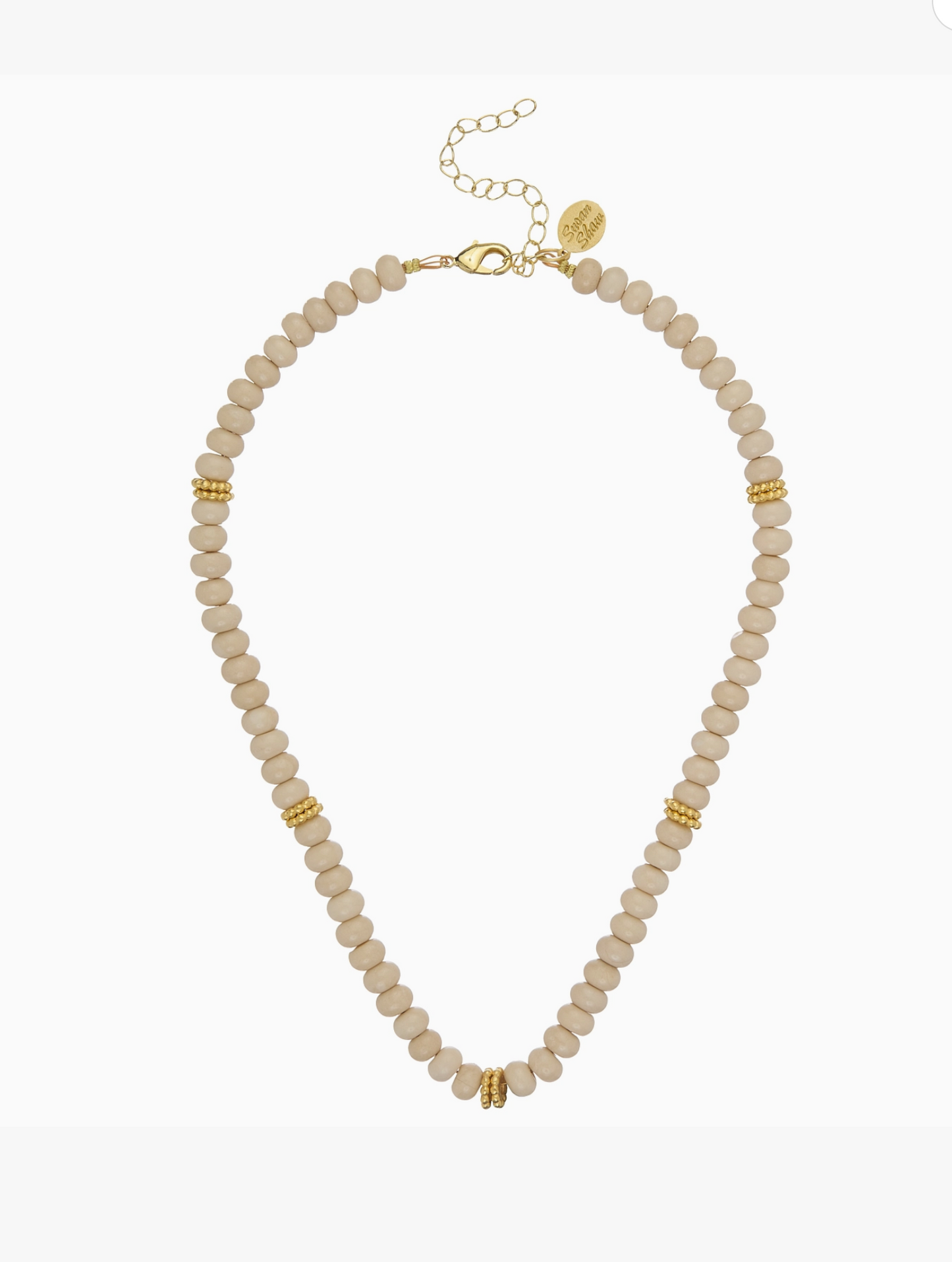 Sand and Stone Bead Necklace