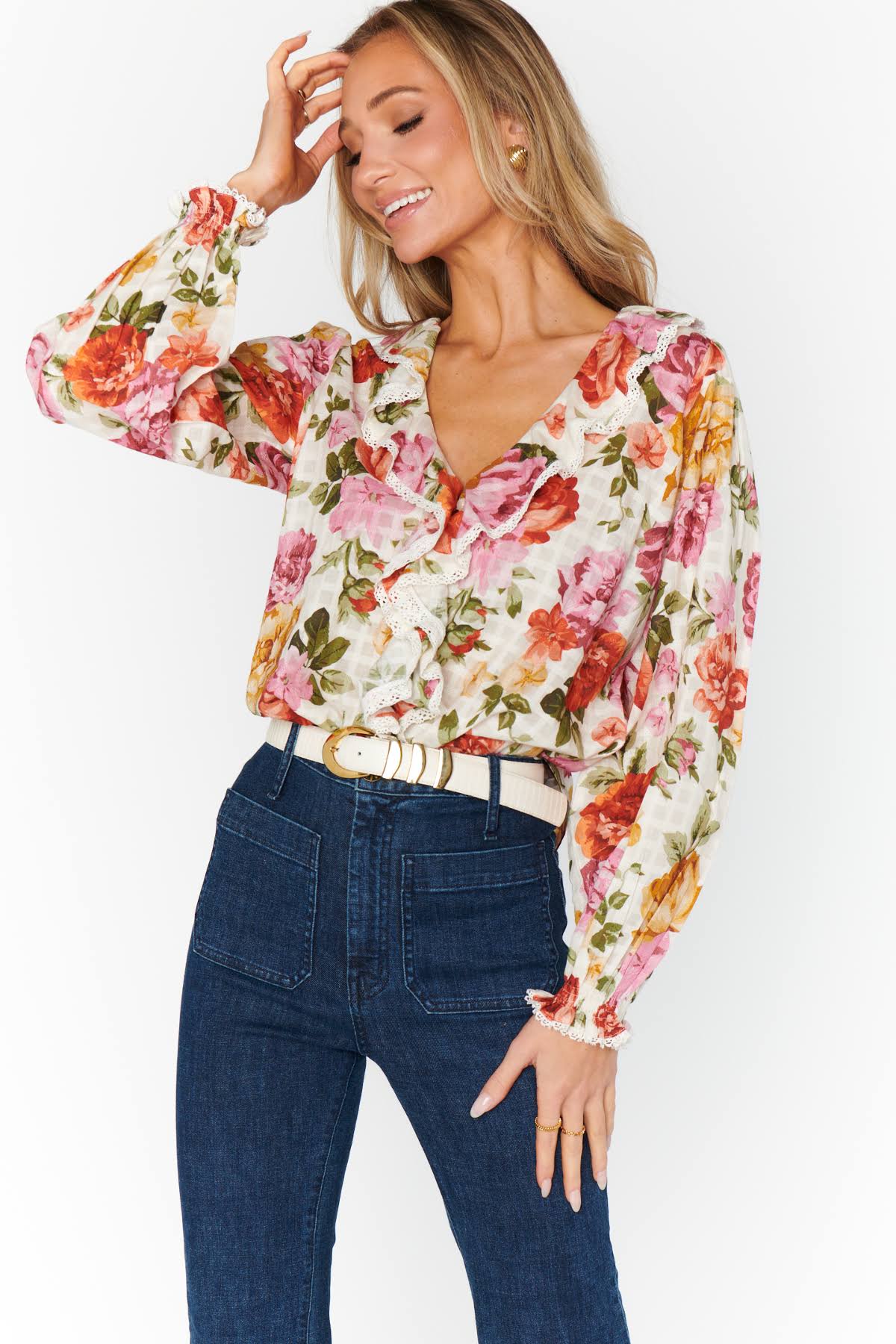 Lydia Ruffle Top