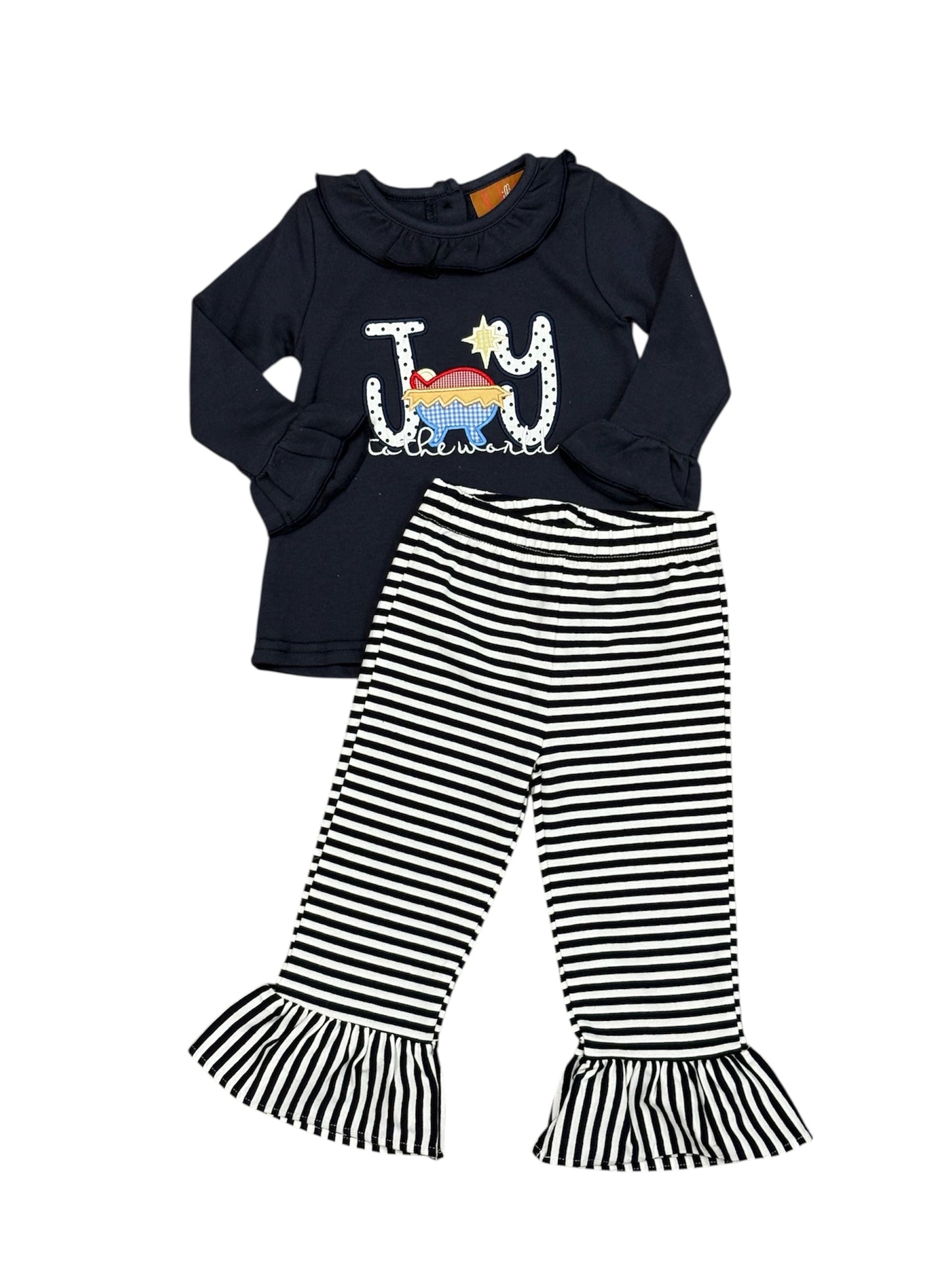 Joy To The World Ruffle Pant Set
