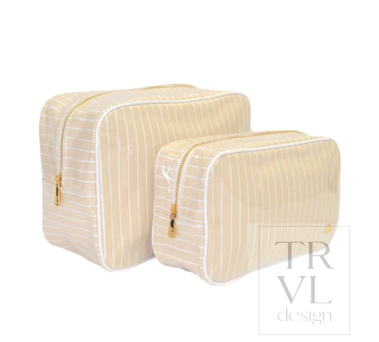 Cosmetic Bag Glo Glam Stripe Set By TRVL