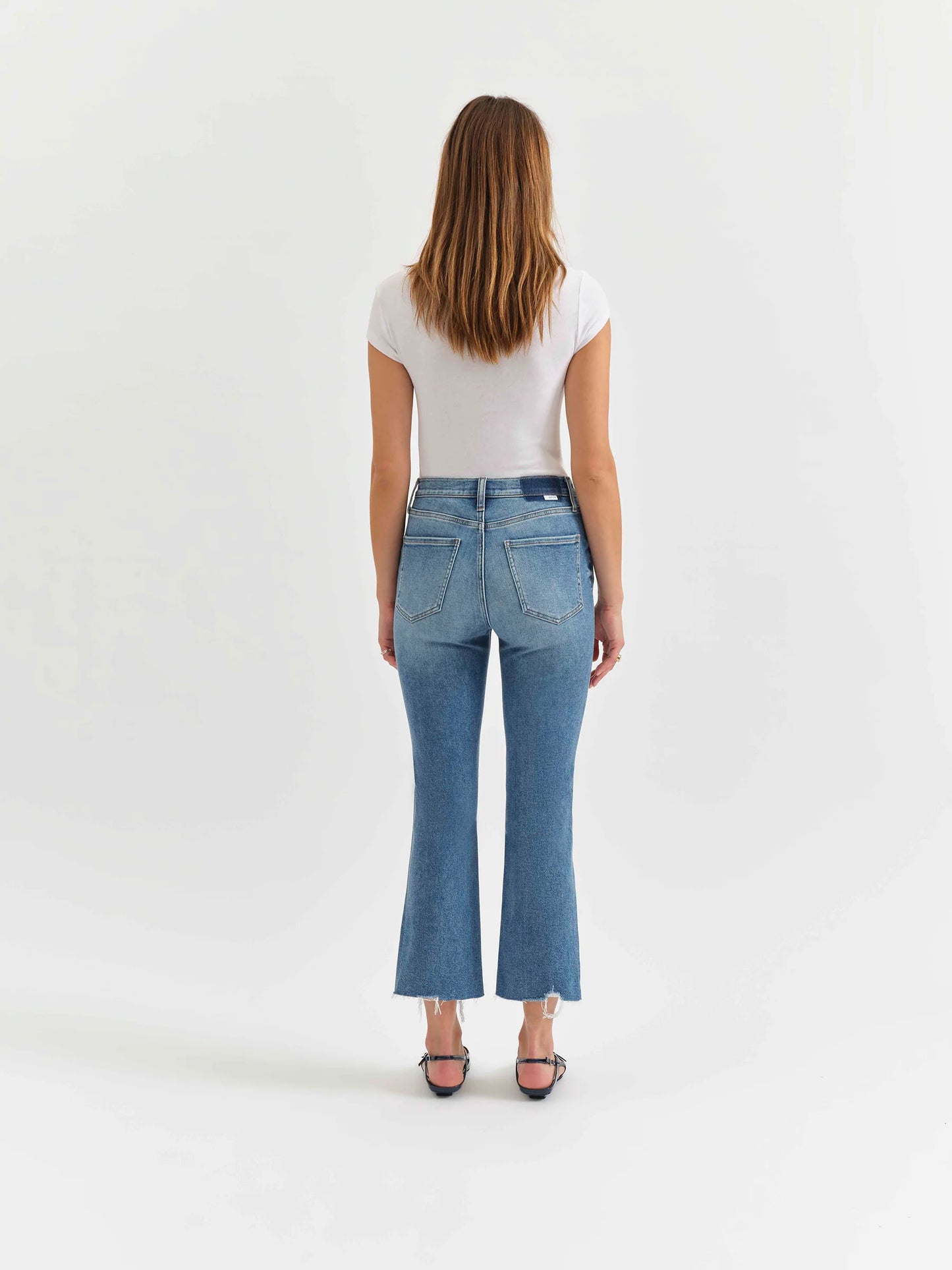 Shy Girl Crop Flare In Wide Awake Vintage