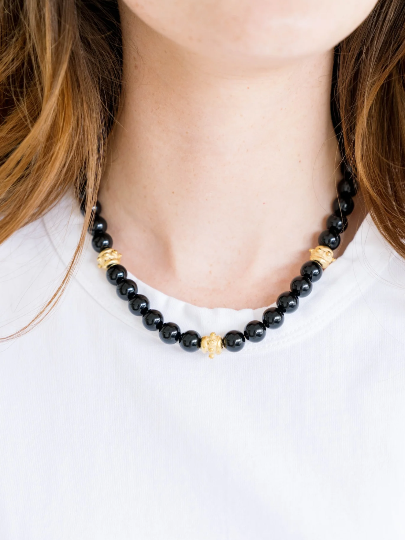 Bailey Necklace in Black Onyx