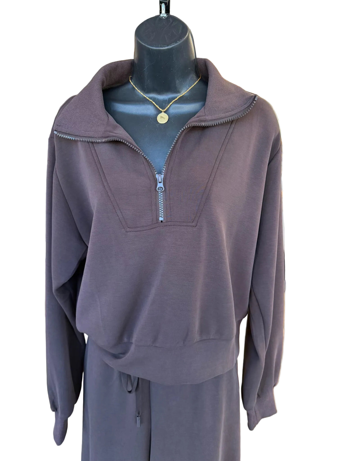 Espresso Modal Quarter Zip