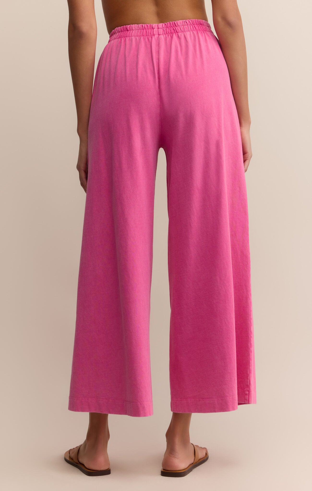 Scout Jersey Crop Flare Pant Island Pink