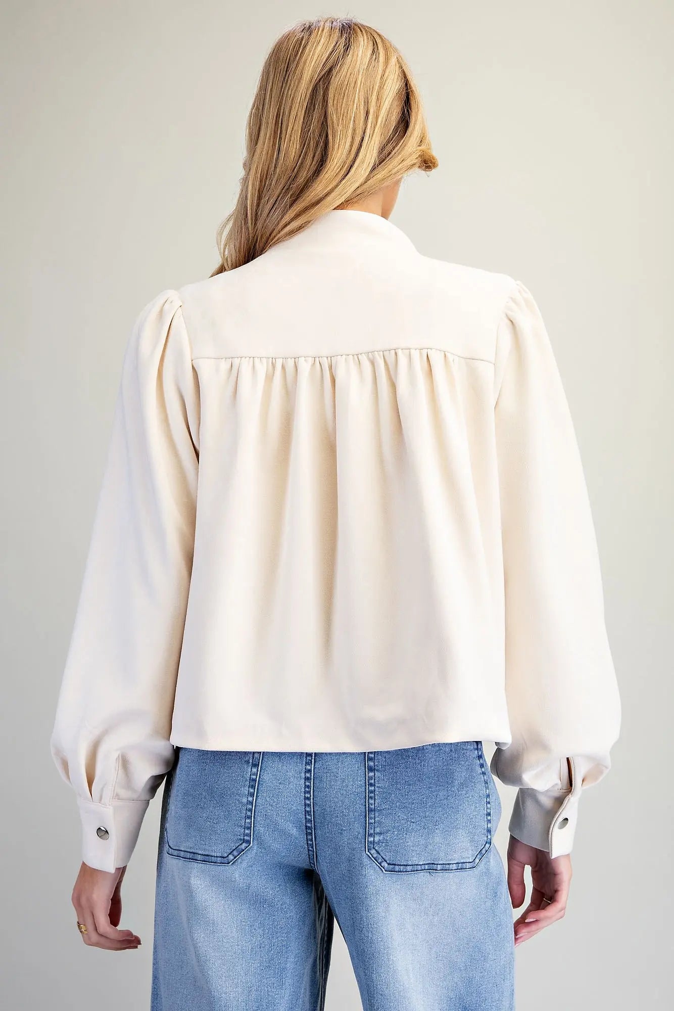 Suede Mock Neck Zip Up Jacket