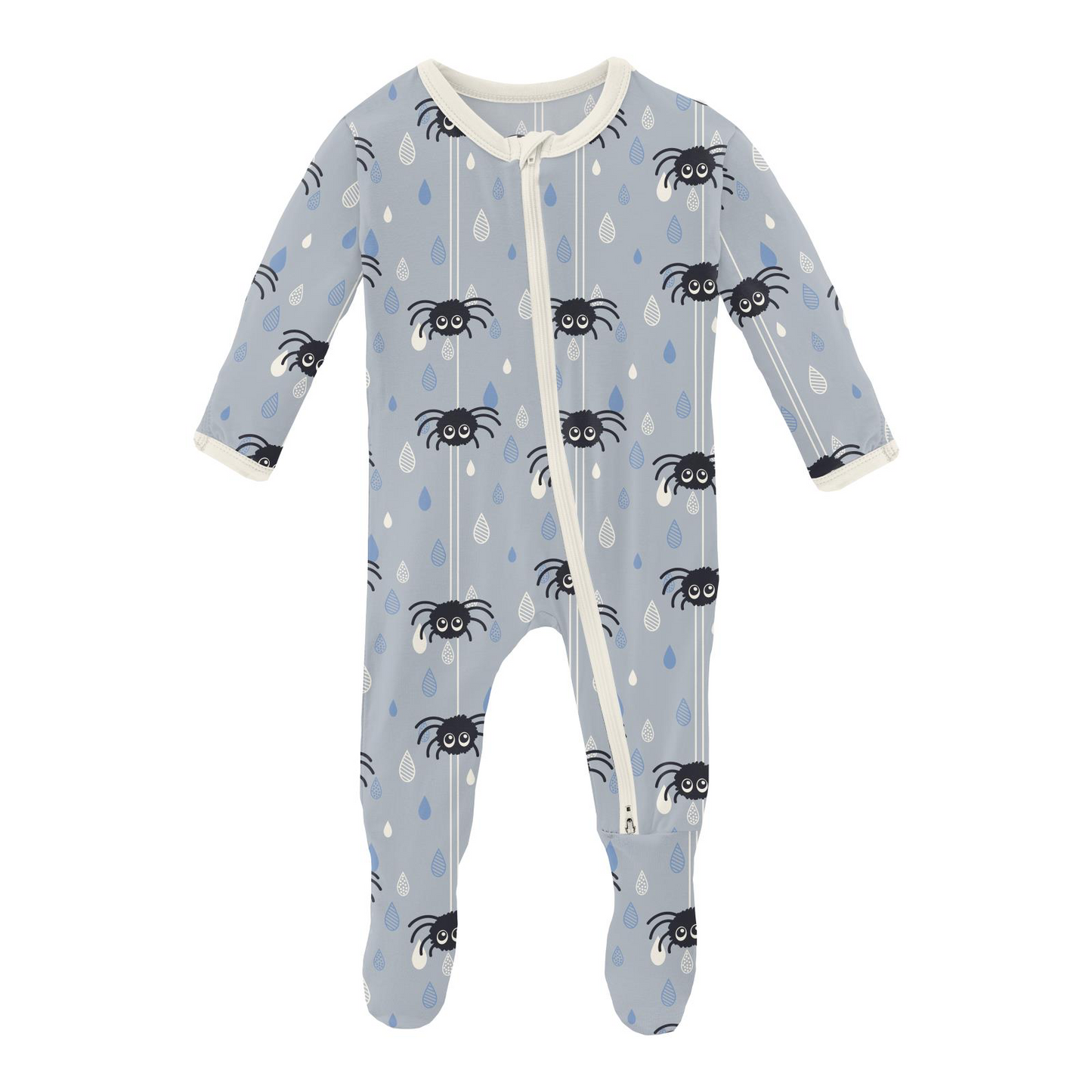 Pearl Blue Itsy Bitsy Spider Footie