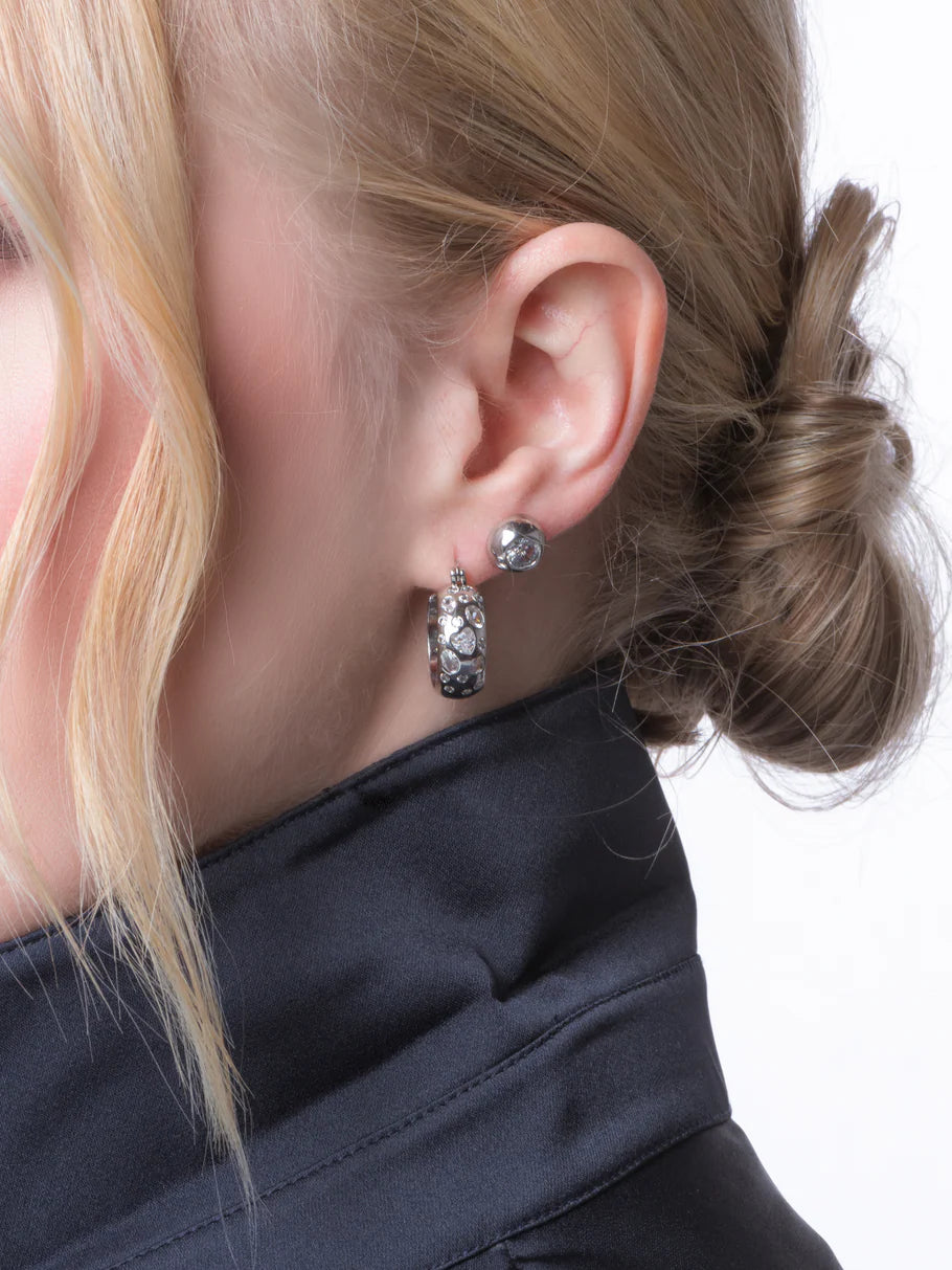 Harper Half Sphere Stud - Silver