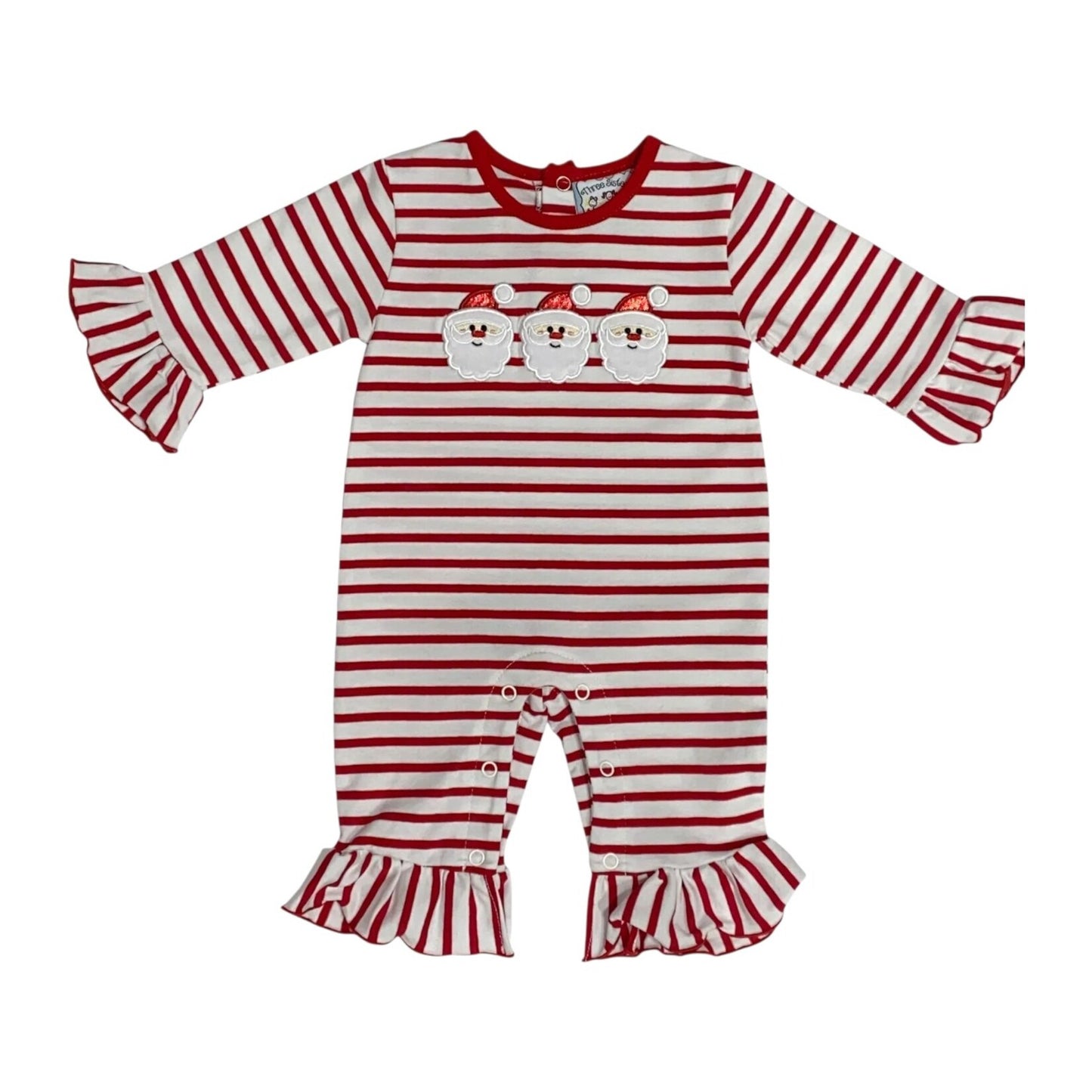 Santa Applique Girl Romper