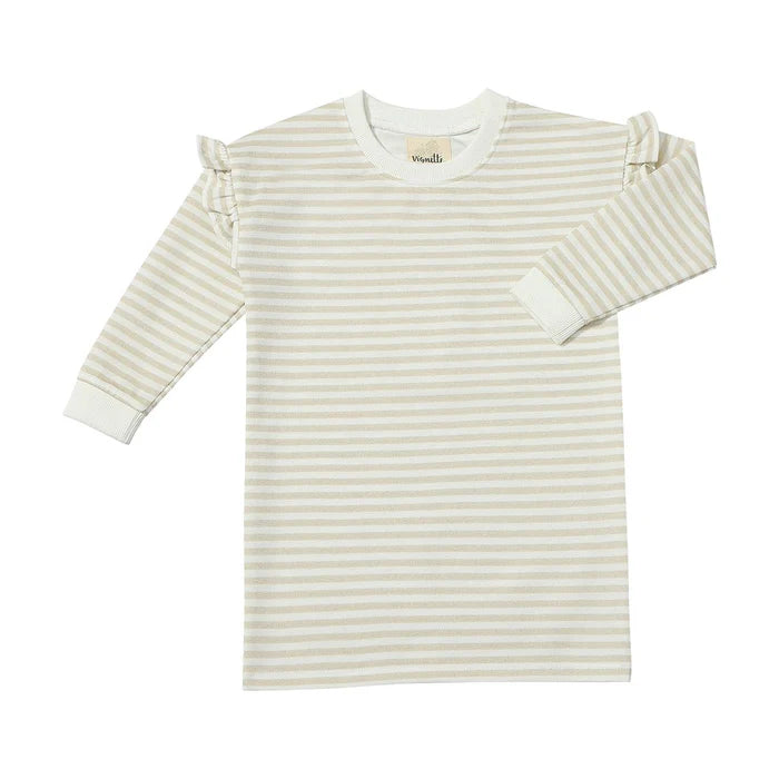 Gold Glimmer Stripe Cora Dress