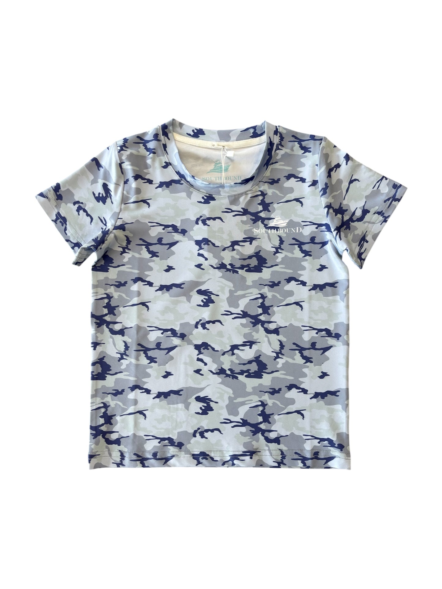 Blue Camo Perf Tee