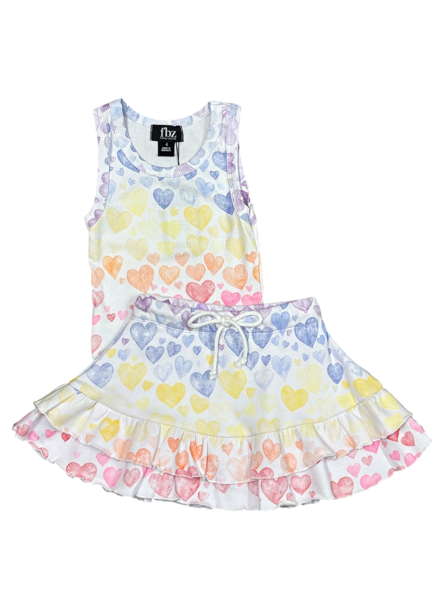 Multi Faded Heart Top