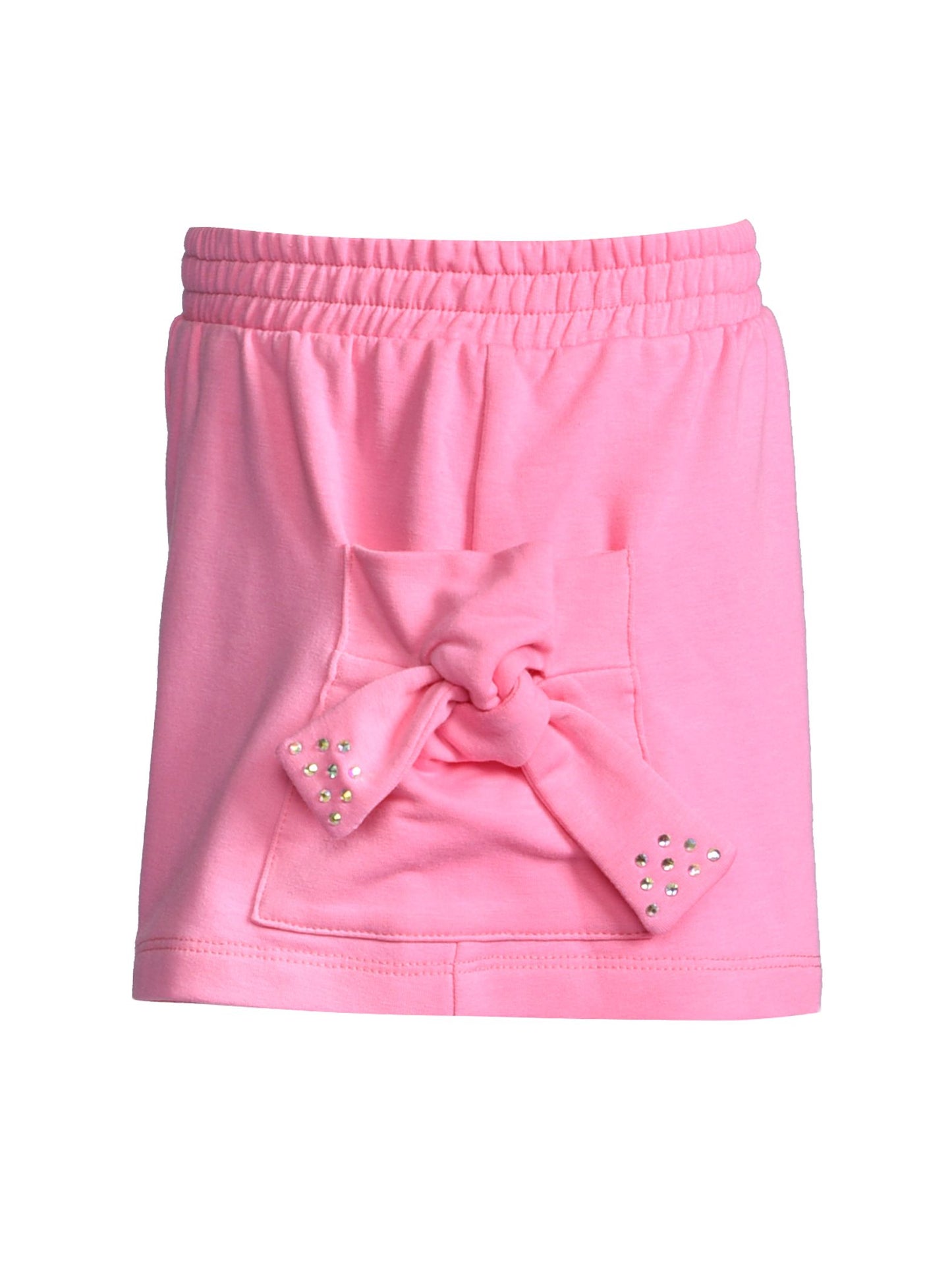 Pink Knot W Rhinestone Detail Set