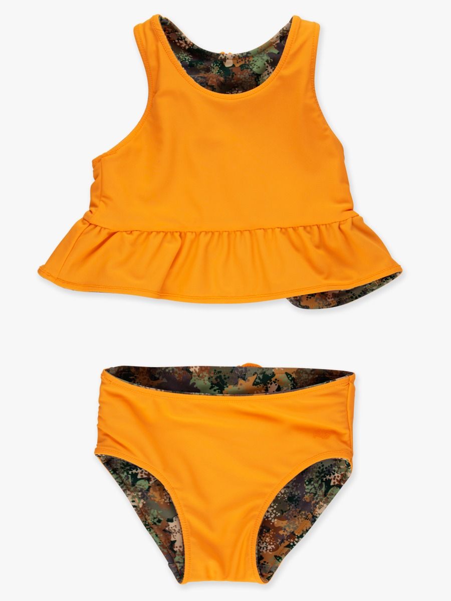 Classic Camo Reversible Peplum Tankini 2-Piece Swimsuit