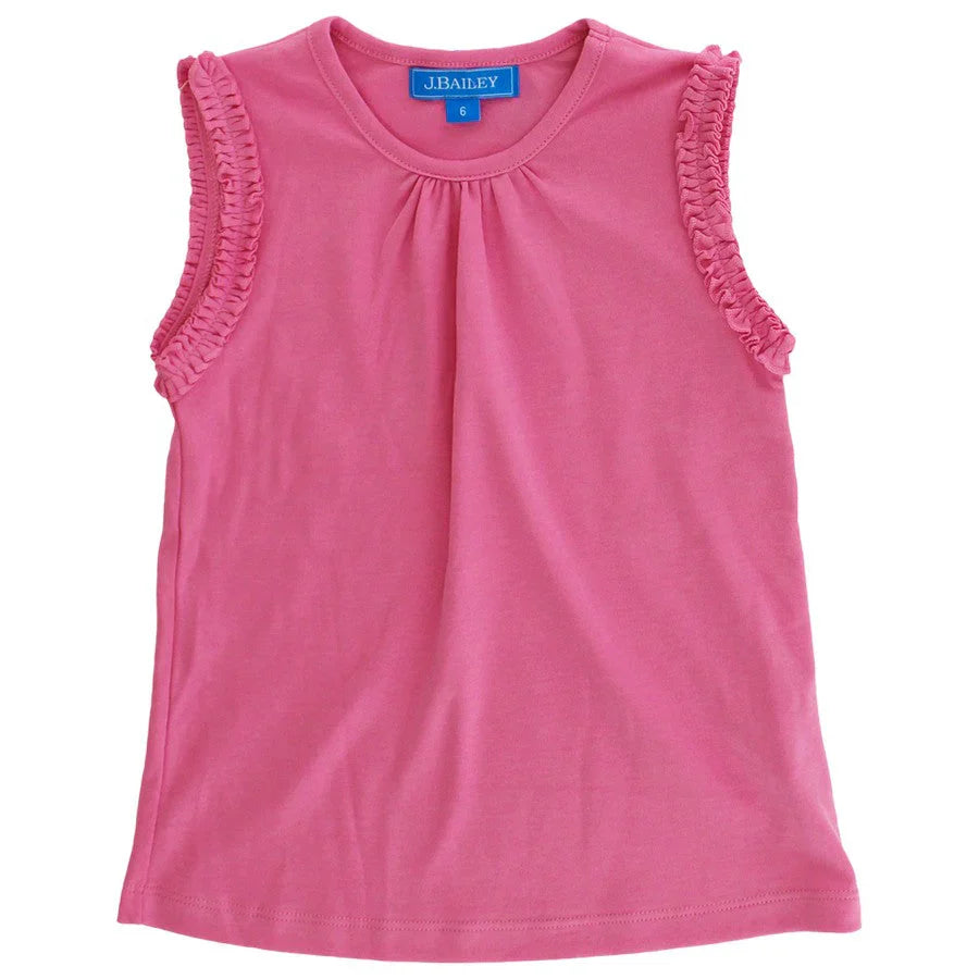 Girls Summer Tee- Medium Pink
