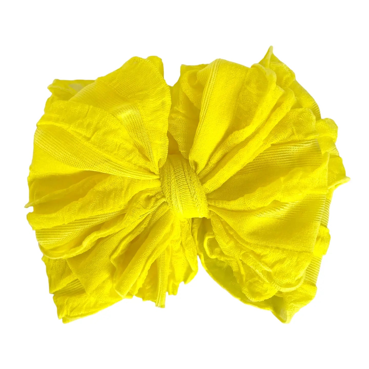 Bright Yellow Ruffled Headband