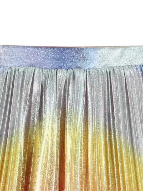Gradient Pleated Skirt