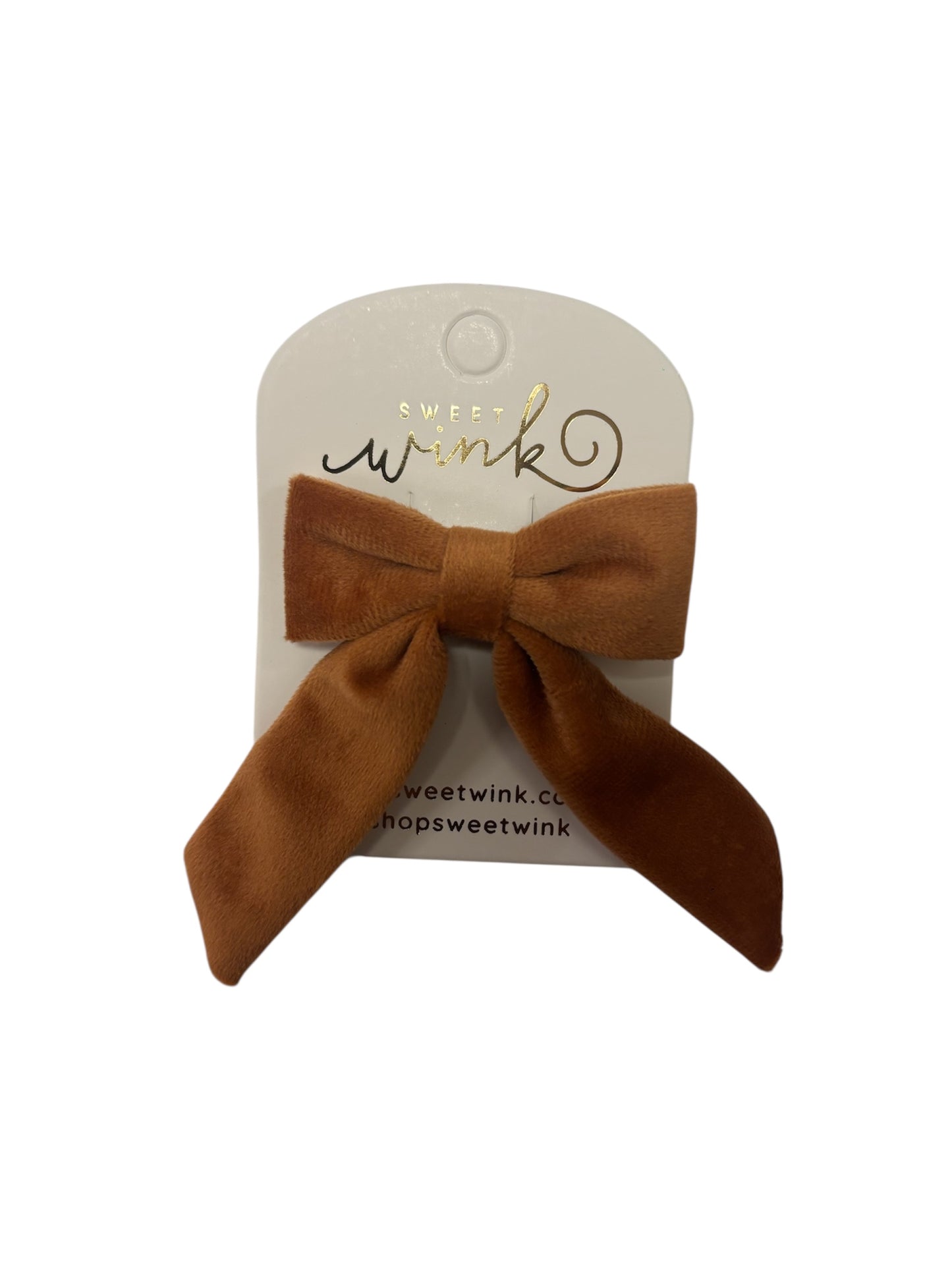 Spice Velvet Coquette Bow