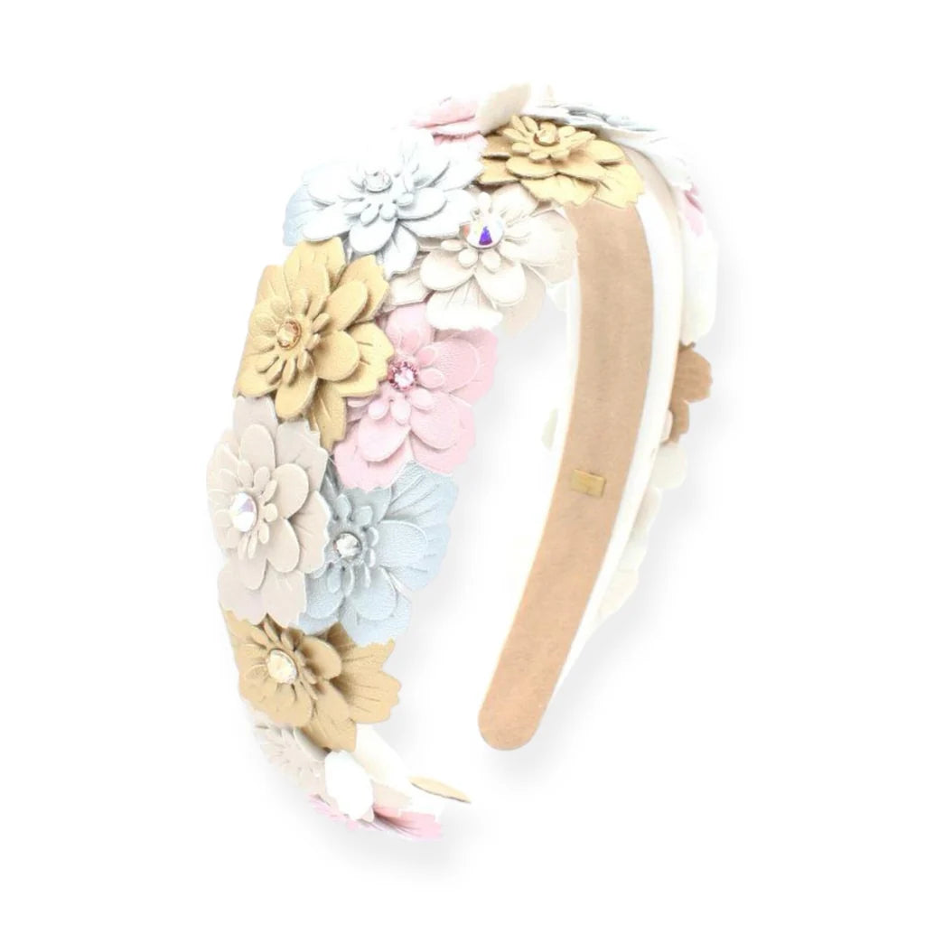 Leather Multi Flower Headband