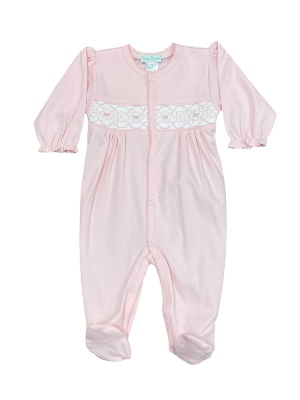 Bows Smocked Footie