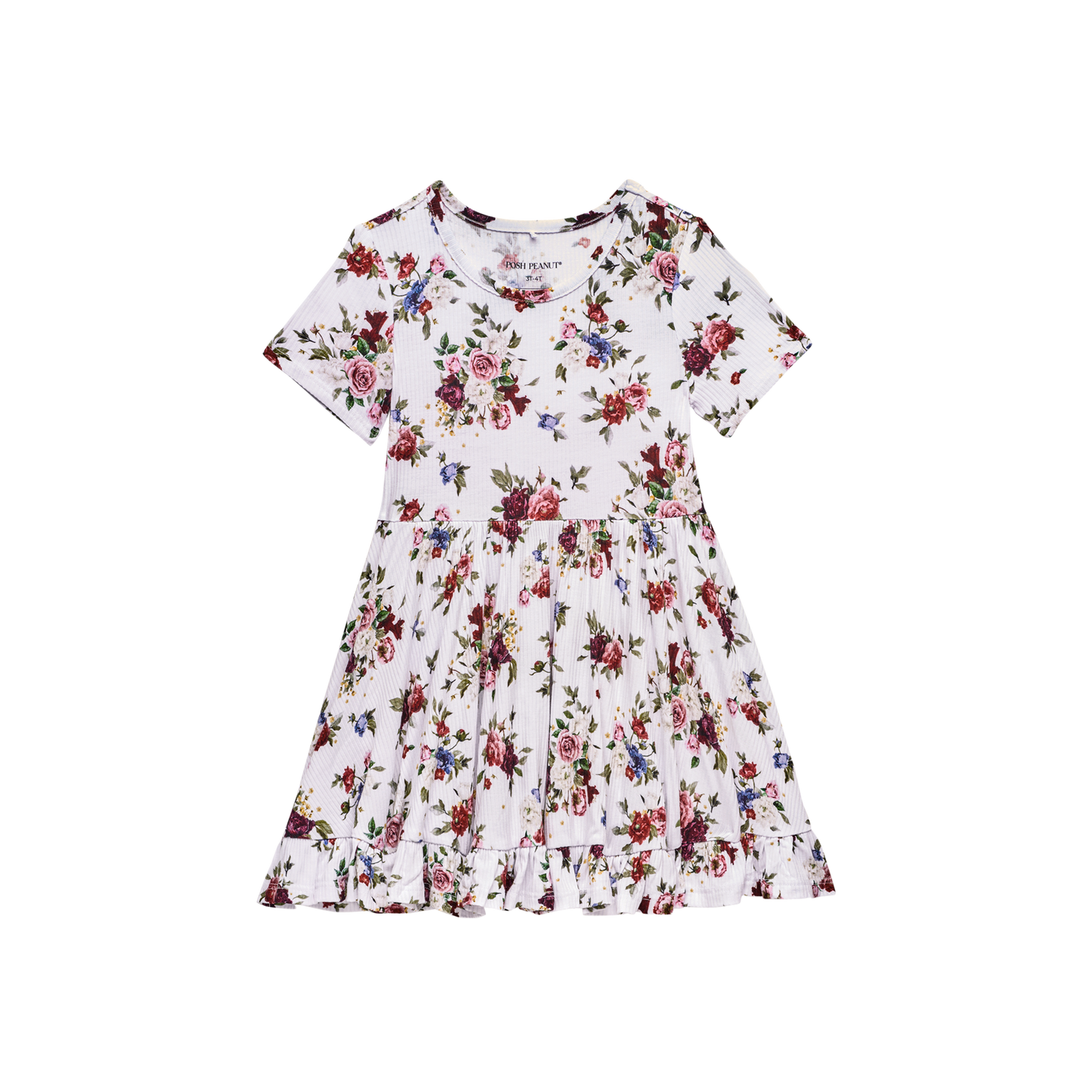 Phillipa Short Sleeve Ruffled Twirl Dress