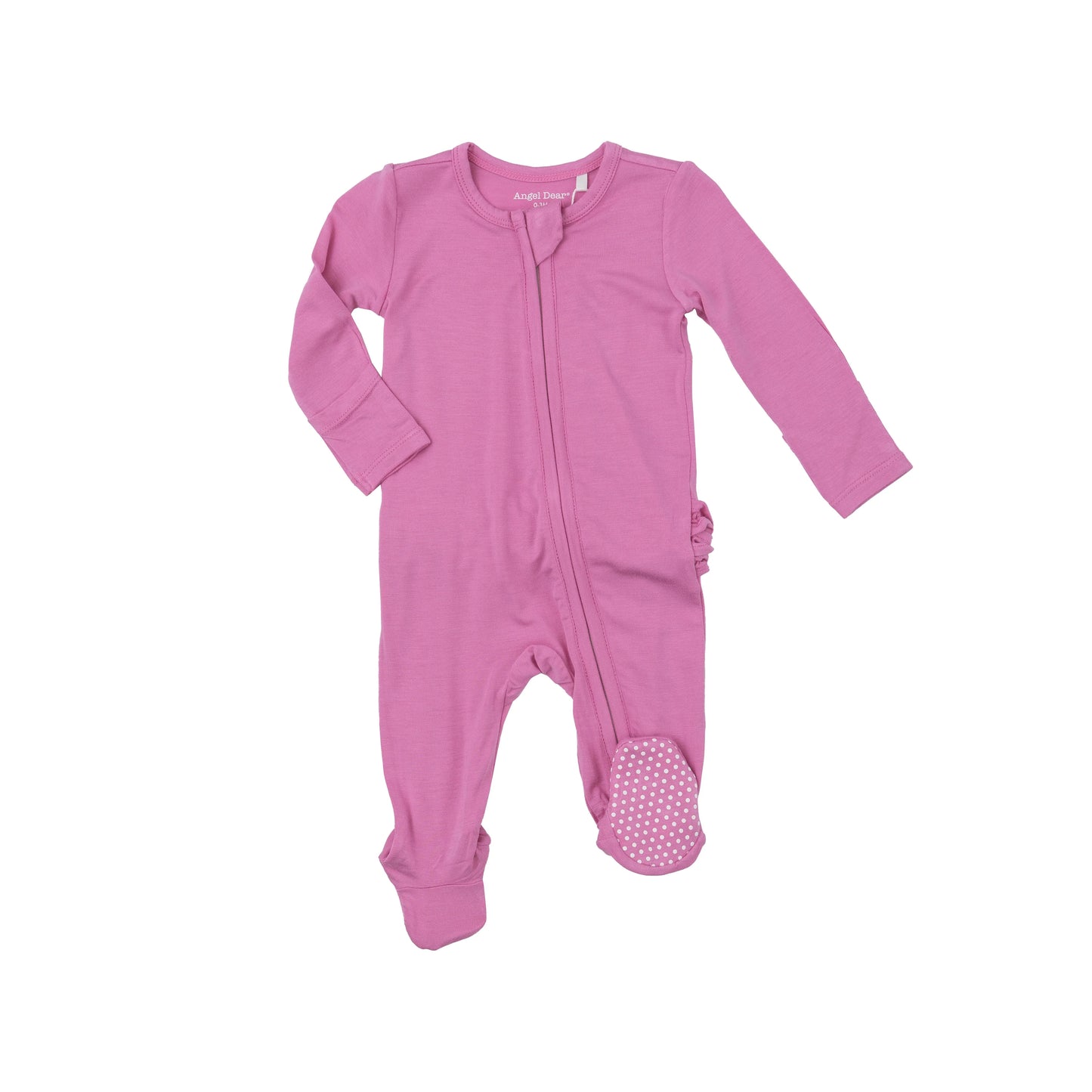 Strawberry 2 Way Zip Ruffle Footie
