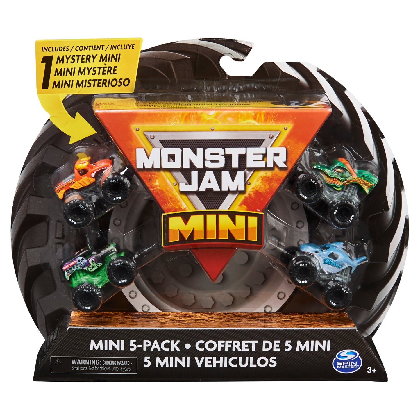 Monster Trucks 5-Pack W/ 1 Mystery Truck