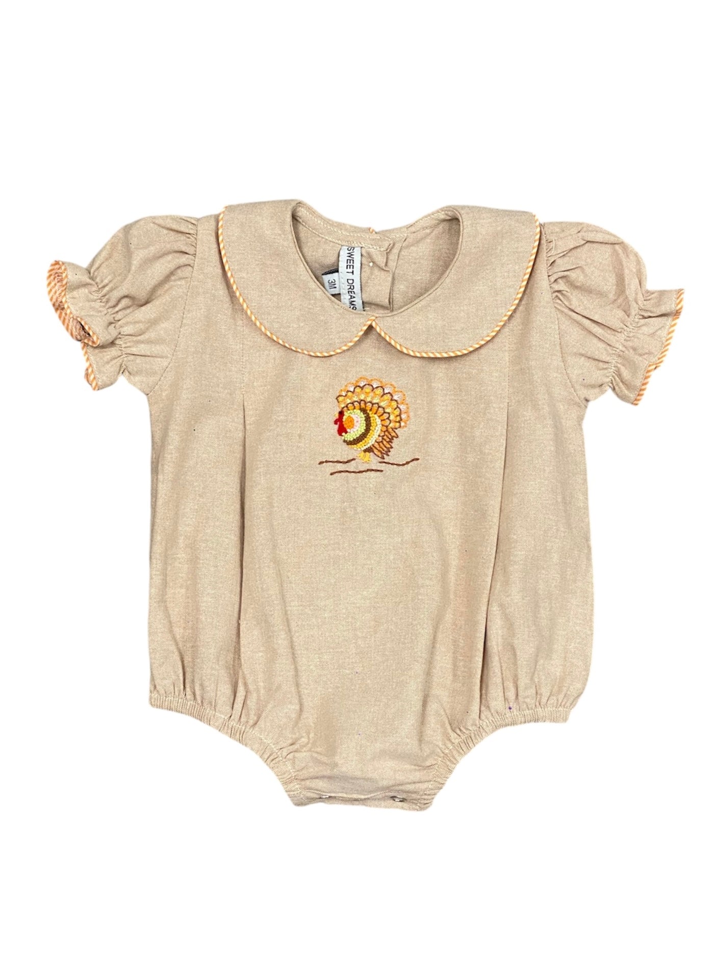 Ruffle Turkey Embroidered Bubble