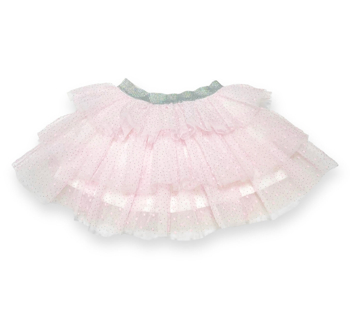 Pink Dot Mesh Tiered Tutu